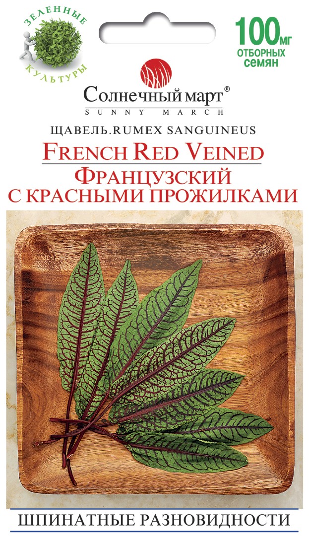 Щавель Французский с красными прожилками